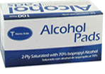 Home Aide Alcohol Pads - 100 ea